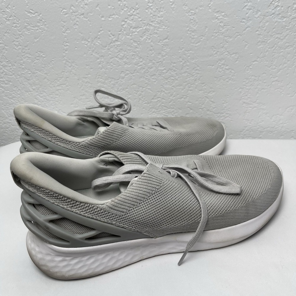 Kizik‎ Athens Shoes Mens Size 10.5 Wide Gray HandsFree Comfort Athletic Sneakers